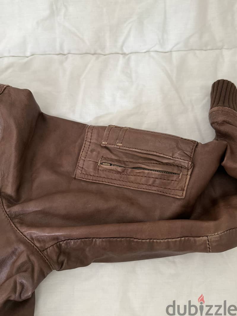 Massimo Dutti leather jacket 2