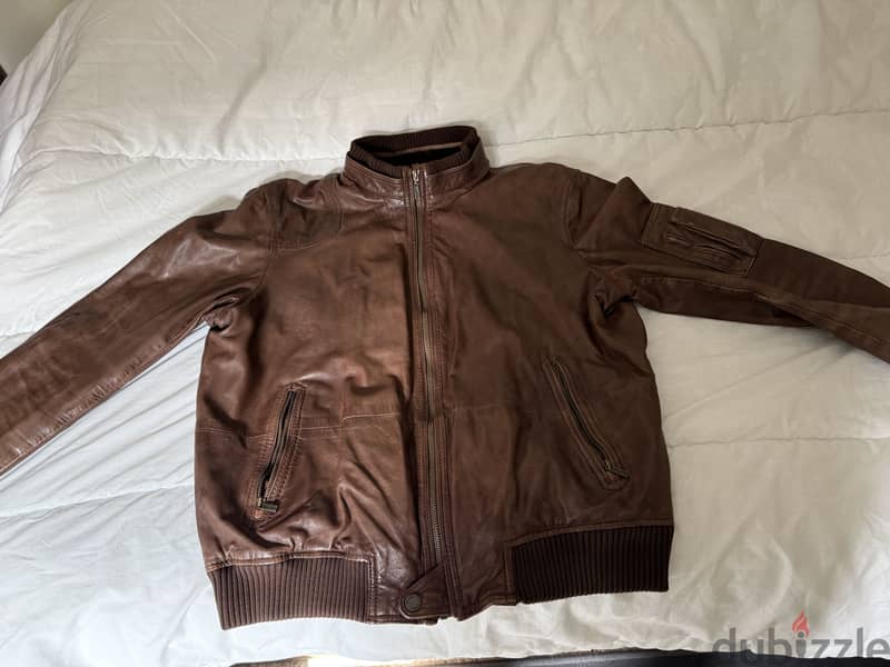 Massimo Dutti leather jacket 10