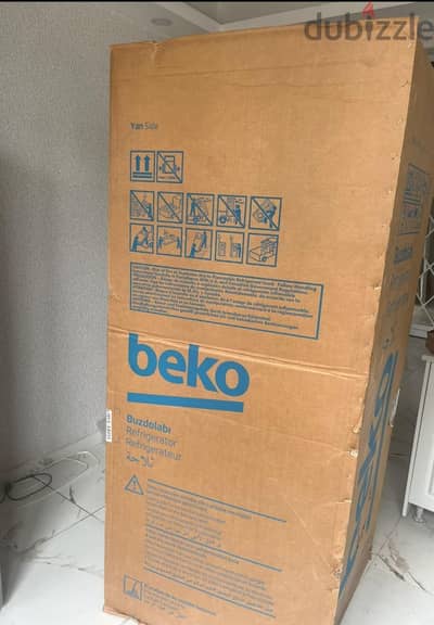 ثلاجة بيكو Beko نوفروست 367 لتر رمادي 2 باب جديدة بالكرتونة لم تُفتح
