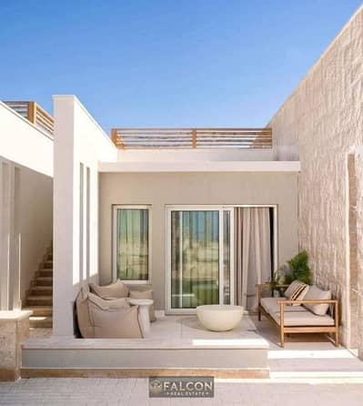 Chalet with an open view overlooking lagoons, fully finished, minutes' walk from the sea, 130m², for sale in Sea Shore Ras El Hekma - North Coast Chalet with an open view overlooking lagoons, fully finished, minutes' walk from the sea, 130m², for sale in Sea Shore Ras El Hekma - North Coast