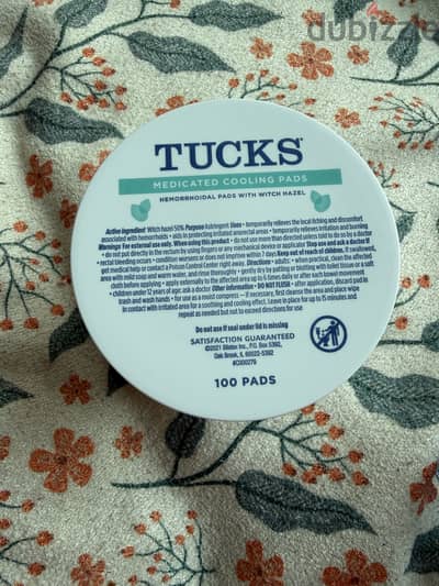 Tucks medicated cooling pads