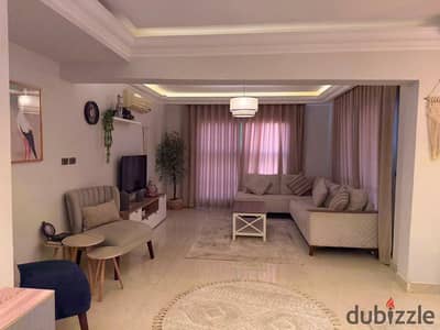 Furnished apartment for rent in Madinaty B3 overlooking the waterway 211m