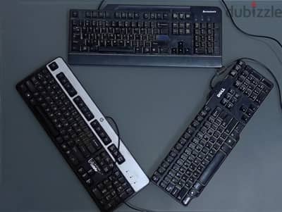 3 كيبوردات استيراد اصلية
