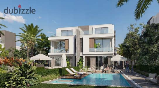 For sale in La Vista Patio JADE a great townhouse with a prime view and prime location in Sixth Settlement