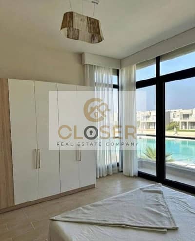 ستاندالون للبيع بالتقسيط علي 10 سنين متشطب سوبر لوكس ازها  sixth Row sea view in azha ras el hekma وجهه بحري