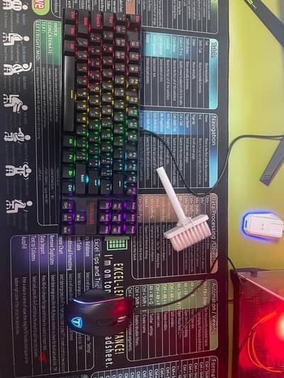 keyboard redragon k552 blue switches 80% /gaming mouse / mouse pad