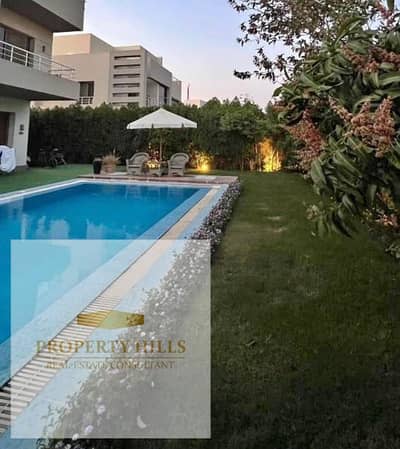 30% off its price, standalone villa with a private pool 525 square meters, compound villas only, landscape view next to Madinaty