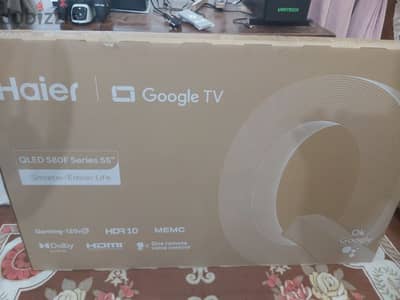 شاشه هاير ٥٥ بوصه 4k Qled H55s80fux 120Hz