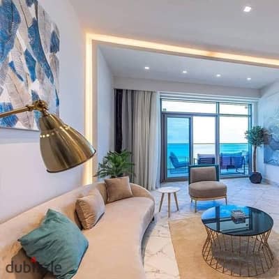 immediate Chalet 145m fully finished for sale directly on the sea in Al mazarine almein New Alamein North Coast Mazarin Alamein North Coast