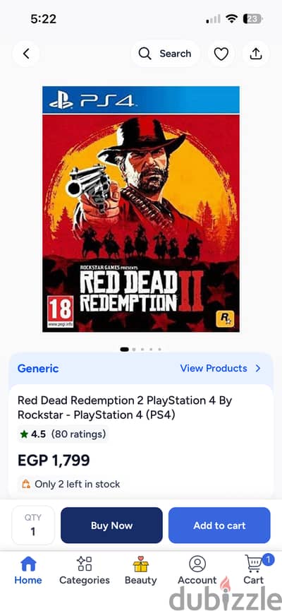 Red dead redemption two للبيع بحالة جيدة