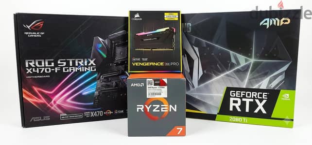 RTX 2080 Ti, 2700x, 16 GB RAM, X470-F AM4