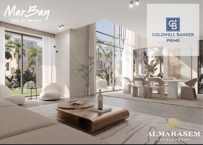 فرصة لا تتكرر شاليه 200 م متشطب تكييفات للبيع في MarBay Ras El Hekma الساحل الشمالي تطوير Al Marasem Developments بمقدم5% فقط وتقسيط 10 سنين 4 غرف