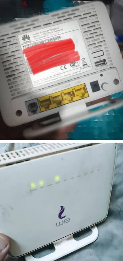 راوتر We" HG8045 Huawei" حالة ممتازة للبدل براوتر فودافون أو للبيع.