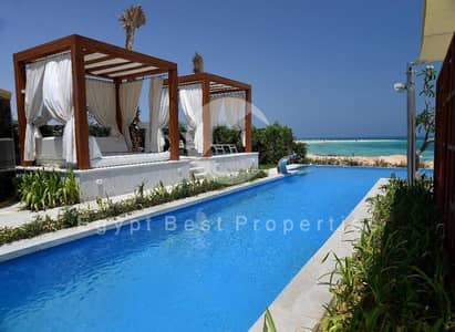 chalet for sale, in seazen ras elhikma north coast, fully finished with AC and kitchen , direct lagoon  5 minets from beach
