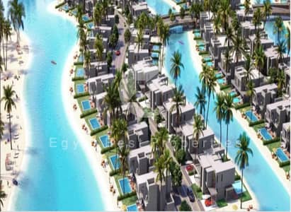 chalet for sale, in seazen ras elhikma north coast, fully finished with AC  , direct lagoon  5 minuets from beach