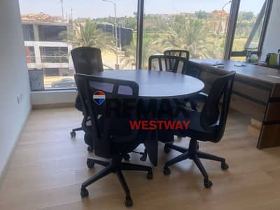 مكتب للايجار متشطب بالتكيفيات علي المحور مباشره بسعر مميز الشيخ زايد   Office for rent, finished with air conditioning, directly on the main axis, at