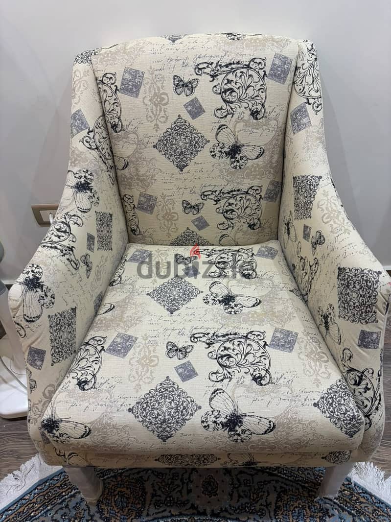 Two Modern 2 Seater Sofas and a Chair 4