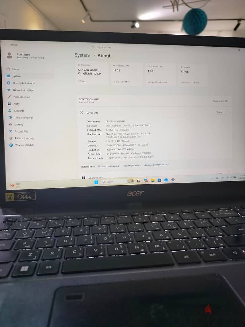 Acer Aspire 7 A715-51G 7