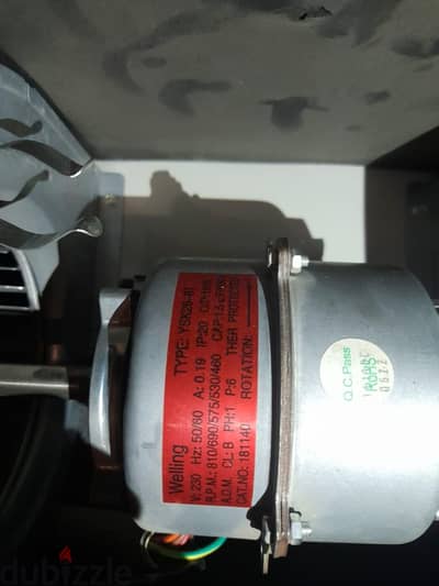 فان كويل فرنسي كونسيلد قدرات من 300 CFM الي 800cfm
