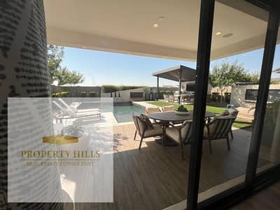 The last villa at a lower price than the company in the most prestigious compound cash (15,750,000) a compound of villas only with a landscape view in the heart of the gathering next to the American university with a very spacious area