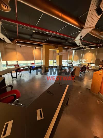 Office for rent in the Polygon Sodic Beverly Hills El Sheikh Zayed مساحة نادرة جدا