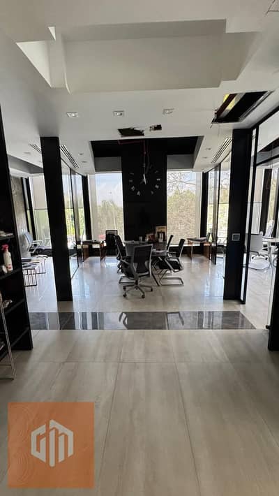 Distinct office for rent with an area of 101m fully finished ready for delivery inside Waterway One, New Cairo, Fifth Settlement