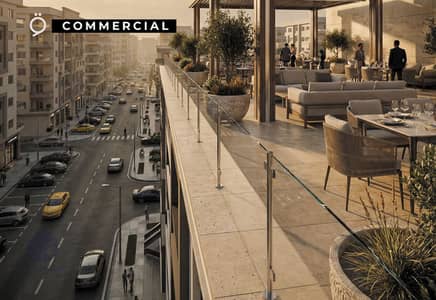Administrative office for sale, 195sqm, on the main 9th Street in Al-Moqattam, directly on Misr Insurance Square.