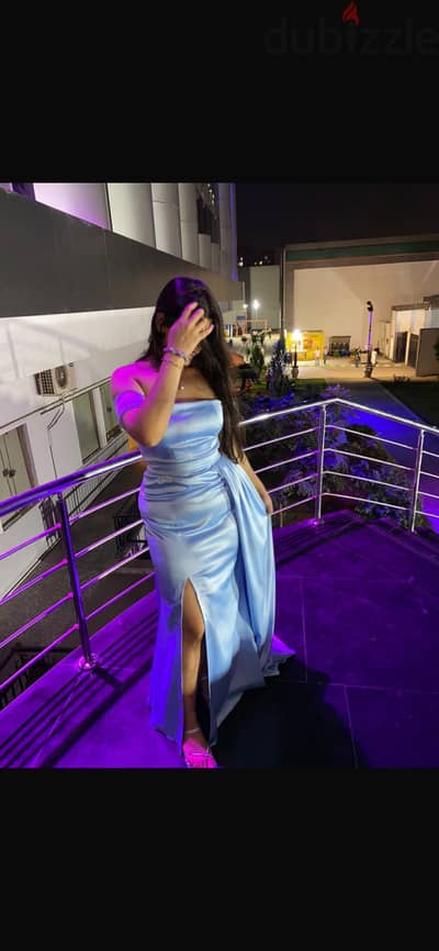 Soirée baby blue dress