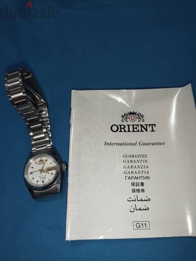 ساعة أورينت كريستال اصلية ياباني