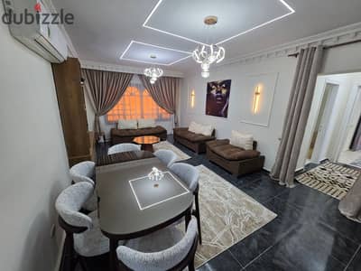 Furnished, air-conditioned hotel-style apartment next to City Stars, available for daily and monthly rent for families. Excellent location in Nasr Cit