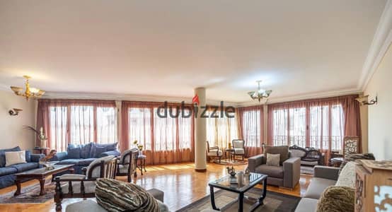 Fully air-conditioned furnished apartment for rent directly on Mustafa Kamel