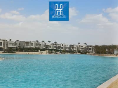 Twin house in a prime location overlooking the lagoon, resale, immediate delivery, for sale below the company price in Azha Ain Sokhna.