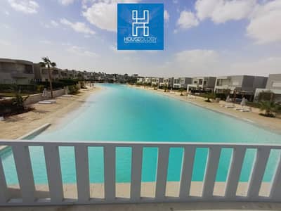 شاليه ريسيل ارضي بجاردن برايم لوكيشن لاجون فيو للبيع في ازها راس الحكمه Azha North Coast