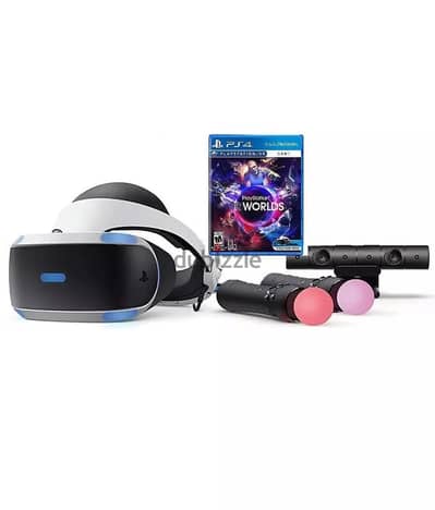 نظارة + كاميرا + 2 ادوات تحكم  باكدج كامل  sony VR playstation 4