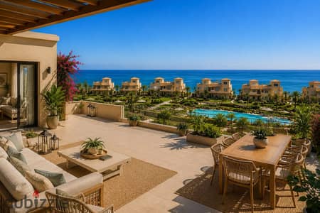Own a Penthouse with a Spacious Private Rooftop, ready for immediate viewing, featuring a panoramic sea view and delivered fully finished.  Now availa