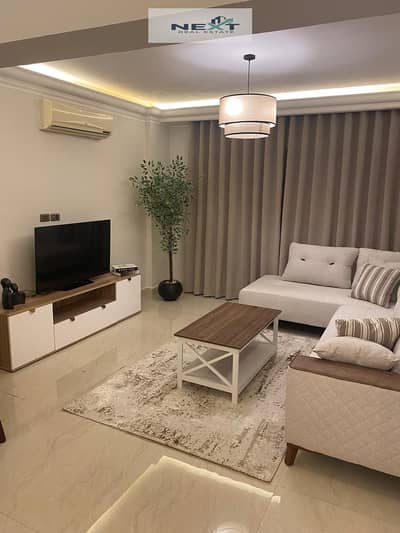 Furnished apartment for rent in Madinaty, B3, with a great view and location. The apartment is 211 square meters and features 3 bedrooms and 3 bathroo