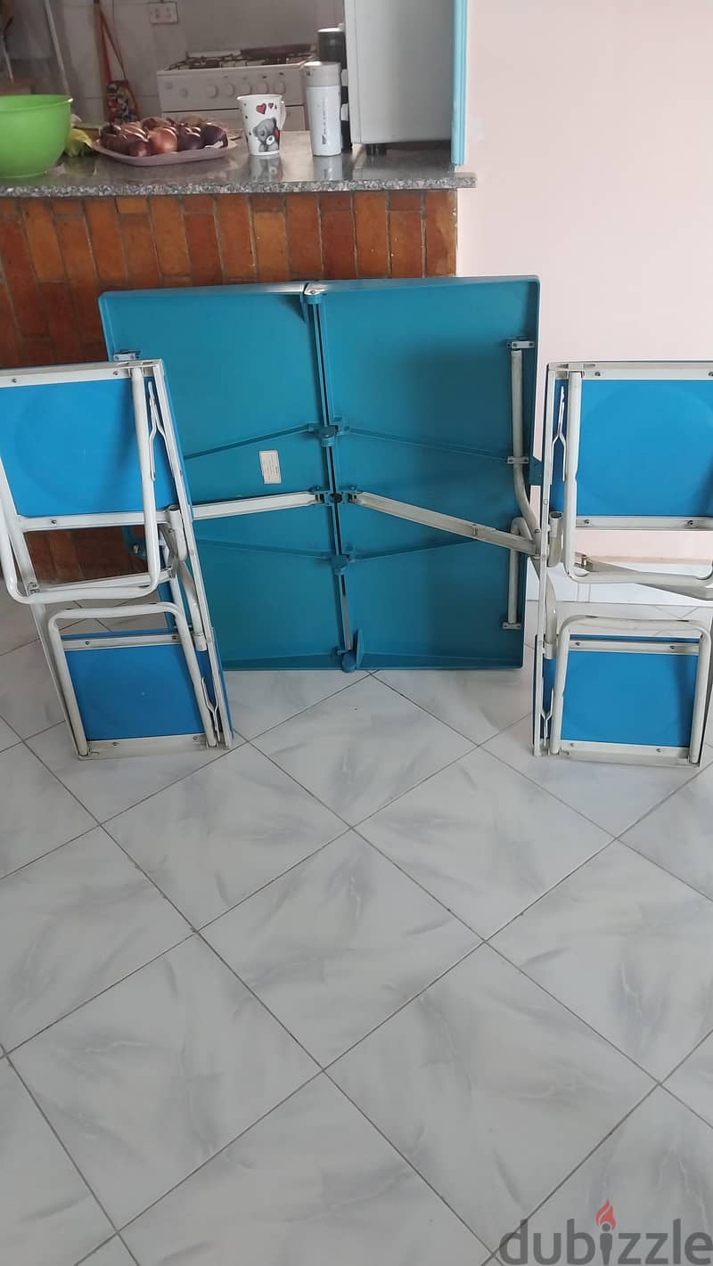 picnic folding table include 4 seats 4