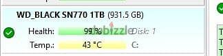 للبيع WD_BLACK SN770 NVMe SSD 1TB Gen4