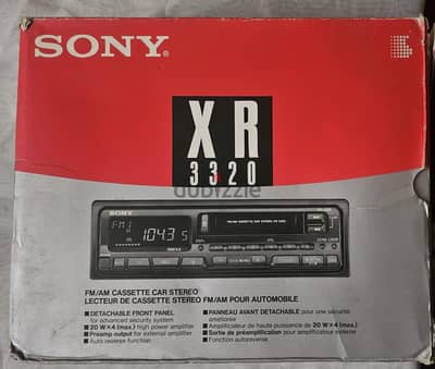كاسيت سوني كلاسيك SONY XR-3320 بالكرتونة بحالة الزيرو (Vintage / NOS)