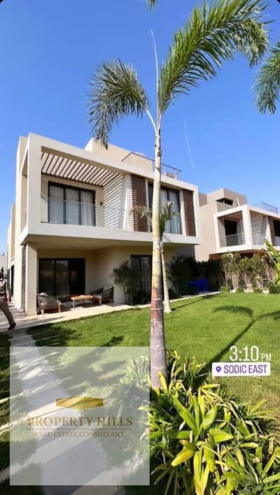 Garden Villa for Sale in SODIC East in a Prime Location, a Great Investment Opportunity, Fully Finished, with the Lowest Down Payment