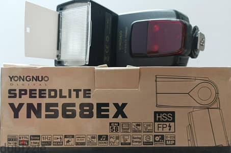 Flash Yongnuo YN 568EX فلاش يونجو بحالة ممتازة