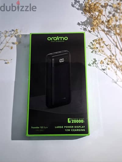 NEW oraimo Traveler 12 Byte 20000mAh 12W Power Bank