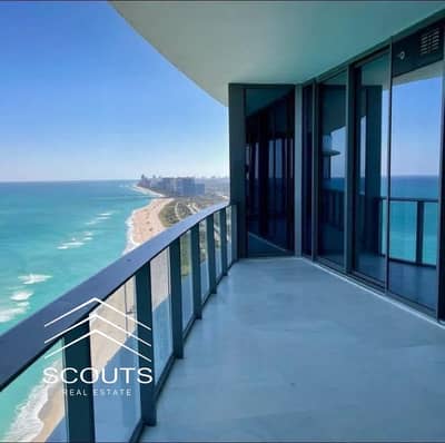Apartment (immediate handover) Triple view of the sea with a high investment return, ultra super deluxe + central air conditioning in Alamein Towers n