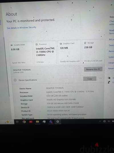 Dell latitude 5285 2 in 1