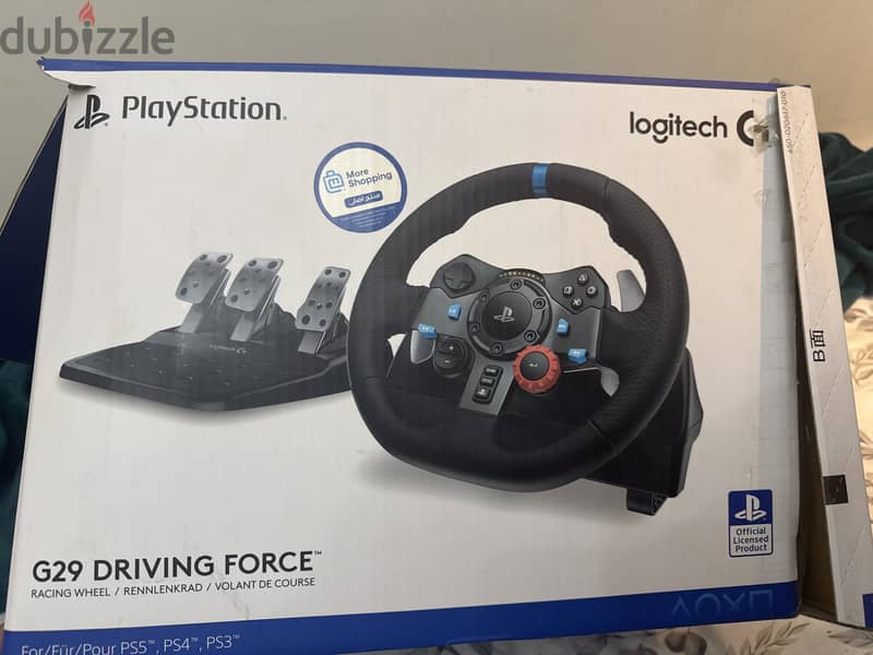 Logitech G29 Driving Force Racing Wheel + Pedals – PS4/PS5/PS3 6