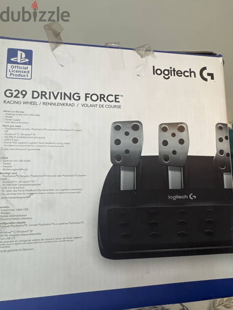 Logitech G29 Driving Force Racing Wheel + Pedals – PS4/PS5/PS3 7