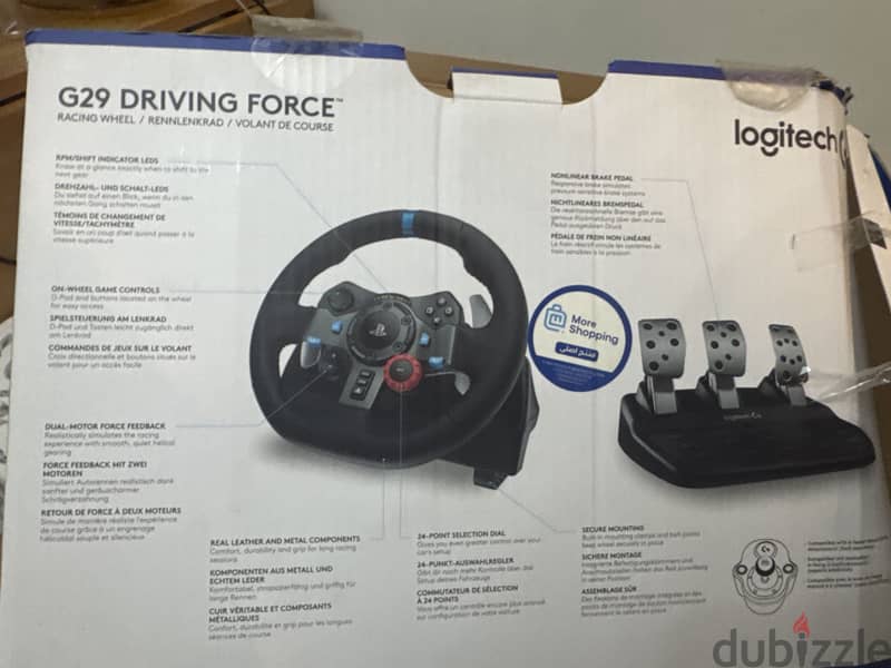 Logitech G29 Driving Force Racing Wheel + Pedals – PS4/PS5/PS3 8