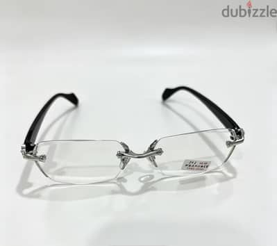 Chrome frameless glasses