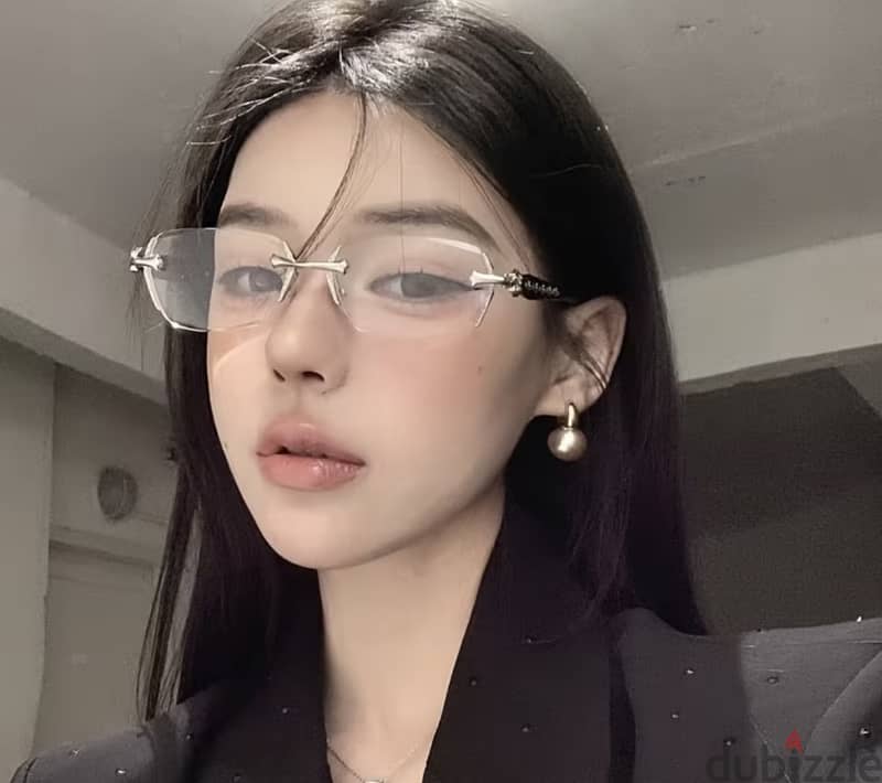 Chrome frameless glasses 1