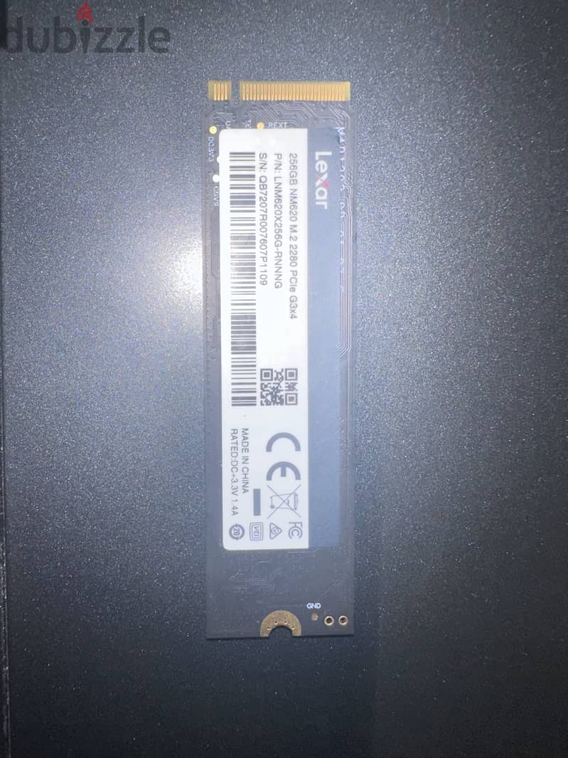 M. 2 2280 NVMe SSD Lexar 256GB 1